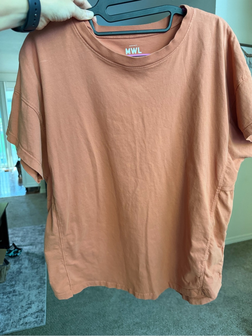 Madewell Short Sleeve Crew Tee in Terracotta